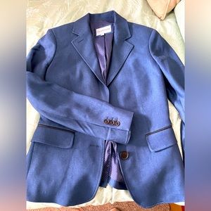 Perfect work blazer with a fun polka dot lining!